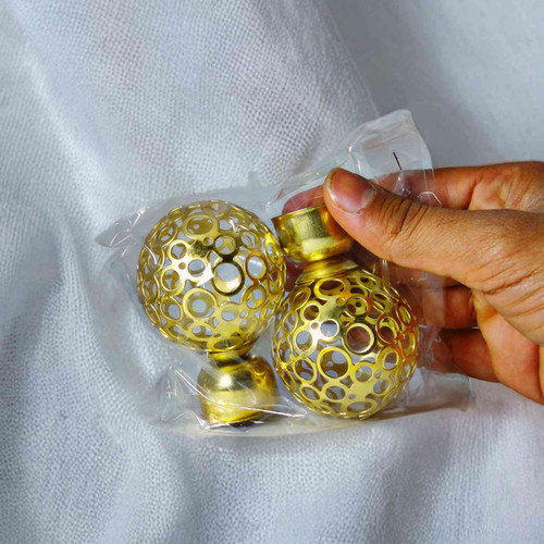 کلاهک طلایی میله پرده پانچ