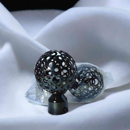 کلاهک میله پرده پانچ طرح المپیک رنگ مشکی