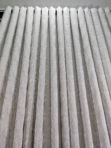 پرده حریر طوسی طرح لوزی کد CD25 – انتخابی اقتصادی